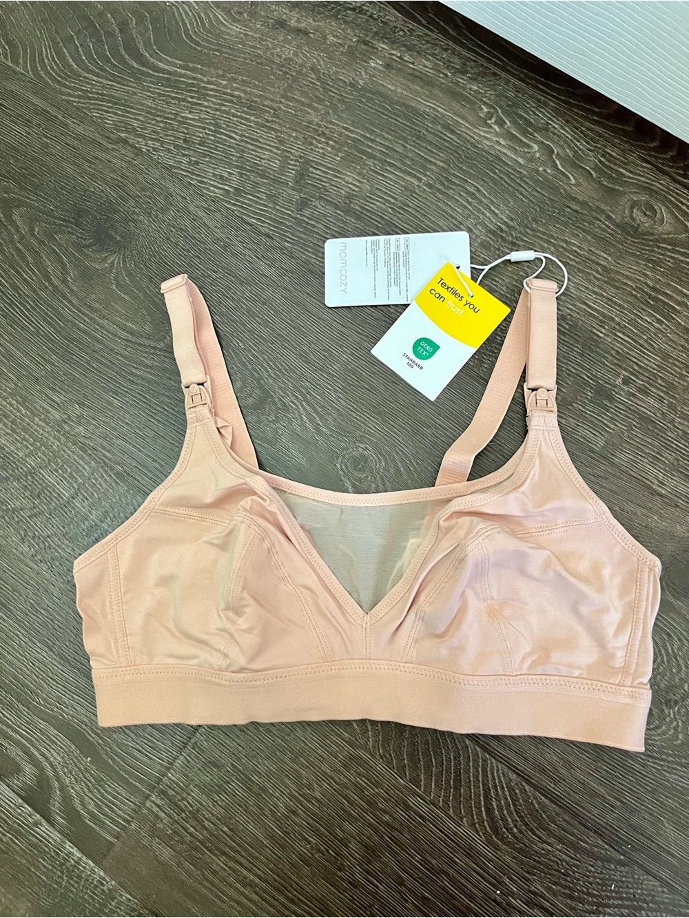 Momcozy bamboo pumping and nursing bra